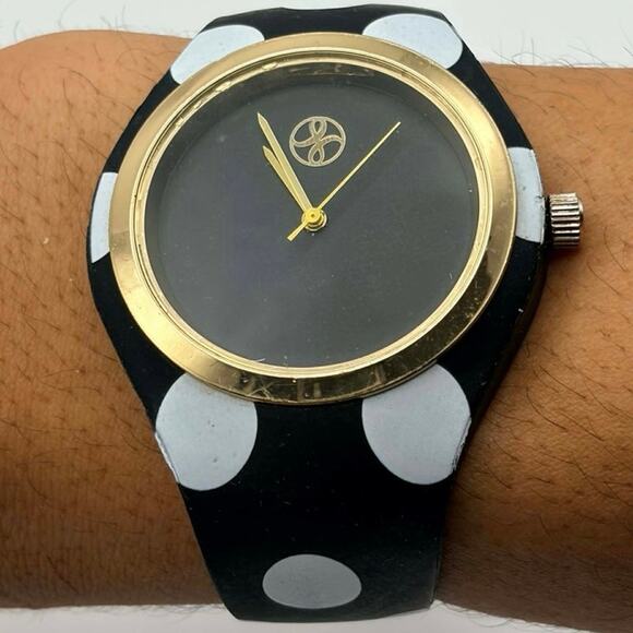 Black & Gold Pokeadot Watch - Picture 2 of 5